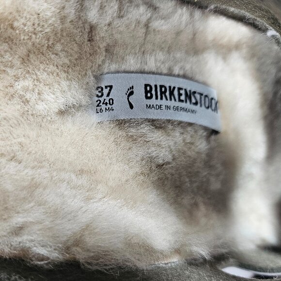 Birkenstock Sandals with Olive Straps and Brown Buckles - Picture 6 of 8